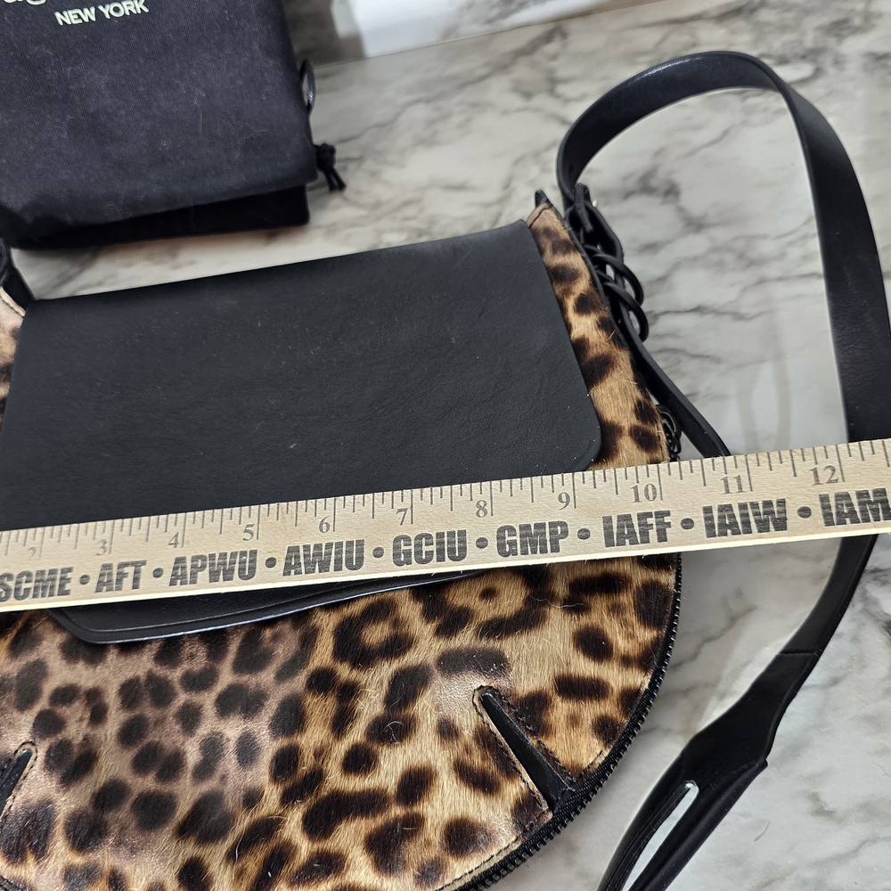 Rag & Bone Black and Leopard Crossbody Bag - Picture 11 of 14